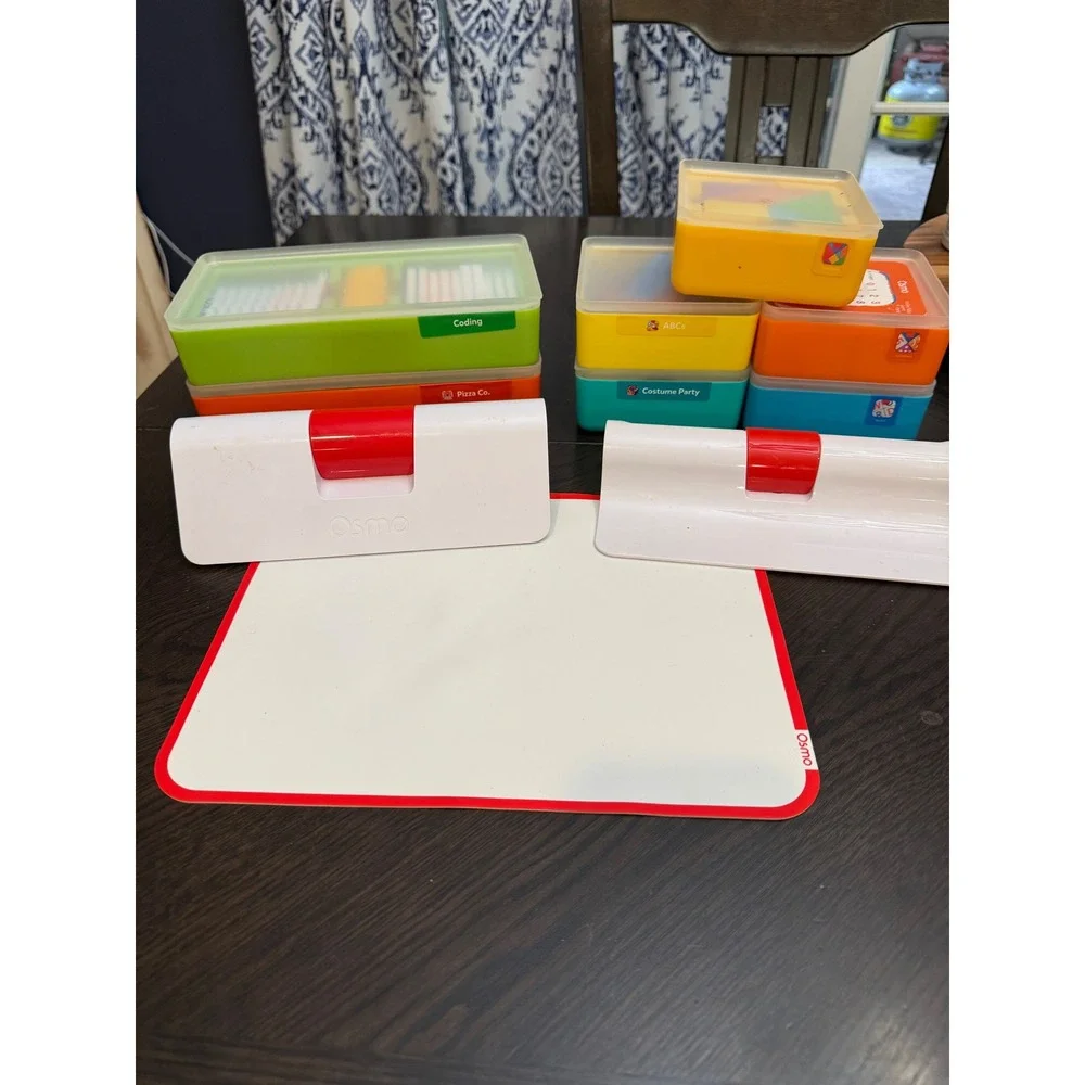 Osmo Learning‎ Game Lot Coding Pizza Co Tangram ABCs Numbers Costume Party Bases
